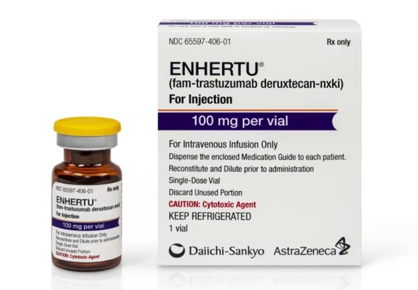 The FDA approved Enhertu to treat patients with unresectable or metastatic HER2-positive breast cancer who have received a prior anti-HER2-based regimen.
