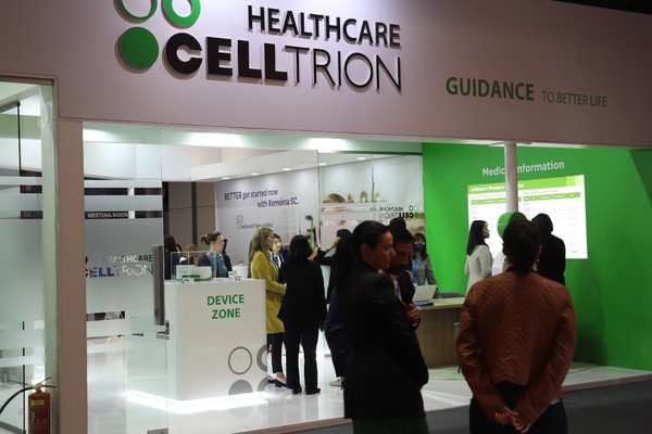 Celltrion, the only Korean company to have a booth at EULAR 2022, touted the superiority of its biosimilar during the conference. The company is pushing to expand the market share of Remsima SC, its subcutaneous type infliximab biosimilar. This year, the company will present new data showing that the subcutaneous infliximab type had a statistically greater clinical outcome improvement than the intravenous infliximab type in patients with rheumatoid arthritis.