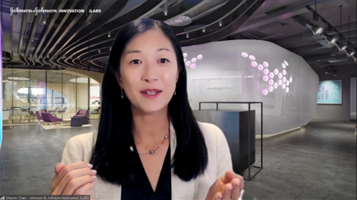 Sharon Chan, Head of Johnson and Johnson Innovation (JLABS) APAC, speaks during a video interview with Korea Biomedical Review about the start-up landscape in the Asia Pacific region.