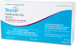 AbbVie said it confirmed Skyrizi’s efficacy in patients with moderate to severe plaque psoriasis in a phase-3 study. (AbbVie)