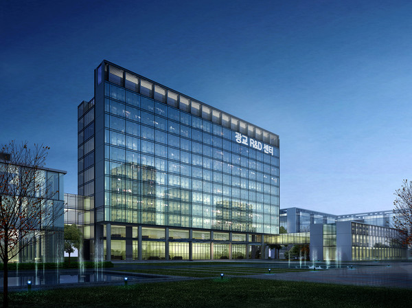 This is an artist’s concept of “Gwanggyo Biohealth Park,” the nation’s first integrated R&D center to be built with the joint efforts of academic, research, industrial and medical communities. (Ajou University Medical Center)