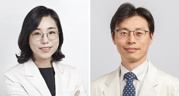 Samsung Medical Center Heart, Vascular, and Stroke Institute Professors Kim Da-rae (left) and Yang Jeong-hoon have found a predictor for successful removal of extracorporeal membrane oxygenation (ECMO) inserted to treat patients with cardiogenic shock. (SMC)