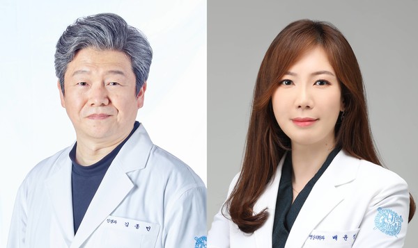 Professors Kim Jong-min (left) of the Department of Neurology and Bae Yun-jung of the Department of Radiology at Seoul National University Bundang Hospital