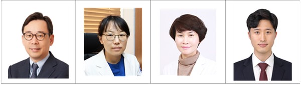 From left, Professor Shin Eui-Cheol of KAIST, Professors Cheon Shin-hye  and Kim Yeon-sook of CNUH, and Dr. Leem Ga-lam of KAIST. The joint-research team discovered increase in the number of abnormal NK cells in COVID-19 patents for the first time.