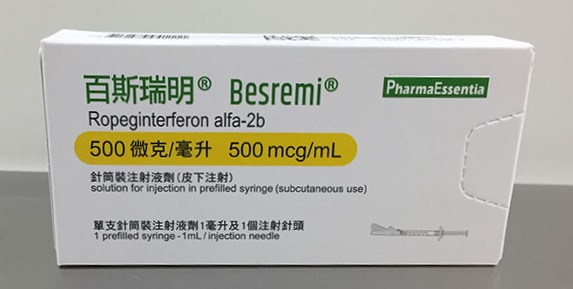 Besremi (ropeginterferon alfa-2b), a treatment for polycythemia vera, won marketing approval in Korea.