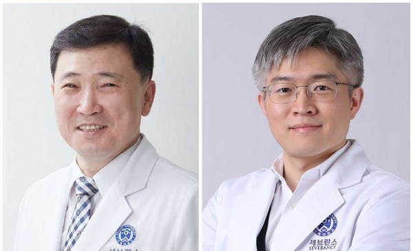 A Severance Hospital research team, led by Professors Chang Jin-woo (left) and Ye Byoung-seok, have confirmed that opening the blood-brain barrier can increase the efficacy of Alzheimer's treatments.