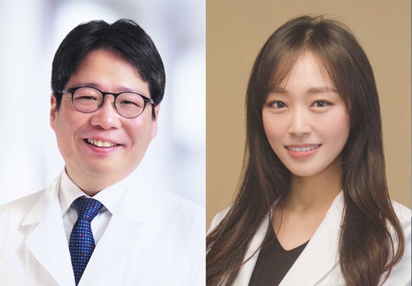 Professors Lee Jeong-hoon at Seoul National University Hospital (left) and Kim Ji-hye at Seoul National University Bundang Hospital led a study that confirmed radiation embolization is effective as resection surgery for large liver cancer.