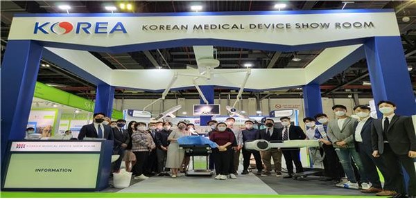 The Ministry of Health and Welfare and Korea Health Industry Development Institute operated the Korean pavilion at the Arab Health 2022 in Dubai, United Arab Emirates, from Jan. 24-27.