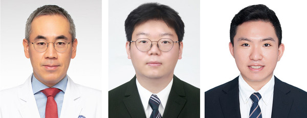 From left, Professors Lim Jae-yeol, Yoon Yeo-jun, and Kim Dong-hyun of the ENT Department at Gangnam Severance Hospital used organoids to discover a patient-specific treatment for salivary gland cancer.