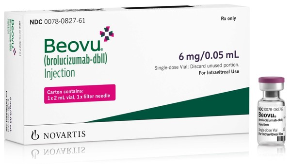 Novartis Korea's age-related macular edema drug Beovu has won expanded indication from the Ministry of Food and Drug Safety to treat diabetic macular edema as well.