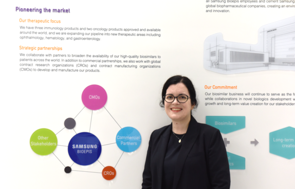 Paola Russo, Director within the Pharmacovigilance Group at Samsung Bioepis, shared her work experiences in Korea’s biomedical industry during a recent interview with Korea Biomedical Review.
