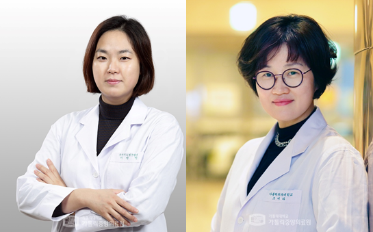Catholic University of Korea Professors Cho Mi-la (right) and first author Dr. Lee Seon-yeong discovered a novel cytokine immune protein, p40, and EB13, that can control immune T cells for the treatment of intractable autoimmune diseases like rheumatoid arthritis.
