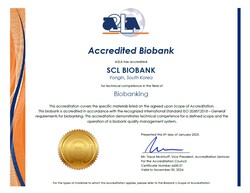A2LA 'ISO 20387' certificate