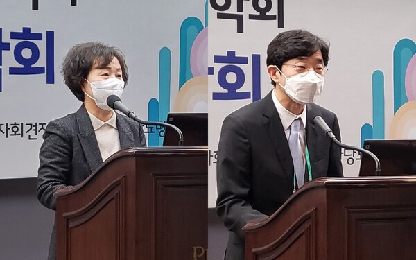 From left, Professors Moon Min-kyung and Jin Sang-man (Credit: KDA)