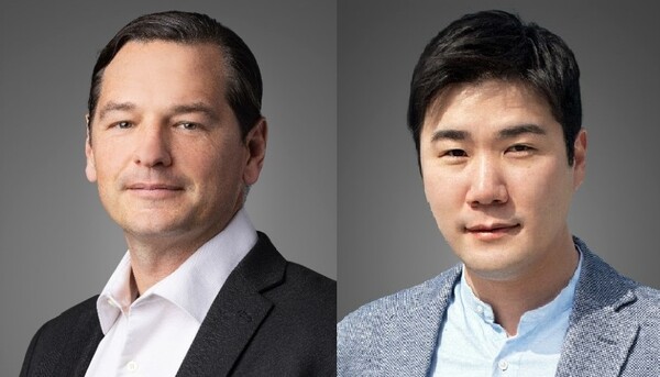 SK Bioscience has recruited Richard Kensinger (left), a former research executive at global healthcare company Sanofi Pasteur, and Kenneth Lee, former head of the commercial division for Genscript ProBio. (Credit: SK Bioscience)