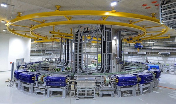 The heavy ion accelerator has been installed in the basement of Yonsei Cancer Center in Severance Hospital in Seoul. (Credit: YUHS)