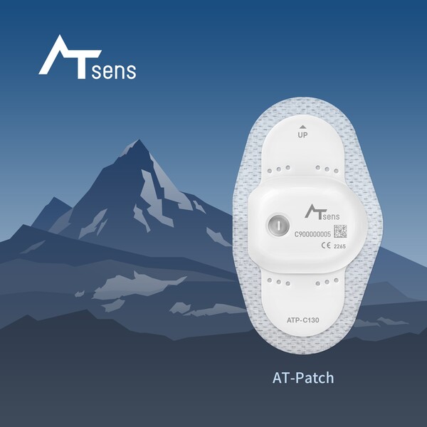 ATsens' real-time ECG patch, AT-patch, is being used in the “world’s first” clinical trial to evaluate the incidence and risk of arrhythmia in adults climbing Mount Everest in conjunction with a university hospital in Switzerland. (Credit: AT-sens)