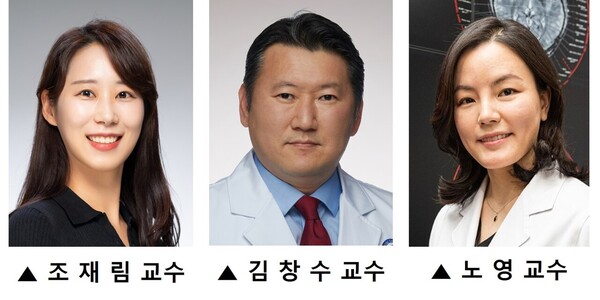 From left, Professors Cho Jae-rim, Kim Chang-soo, and Roh Young (Courtesy of Severance Hospital)