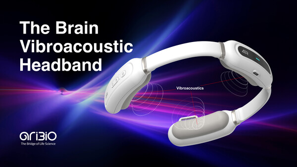 The Brain Vibroacoustic Headband being developed by AriBio for Alzheimer's disease treatment. (Credit: AriBio)