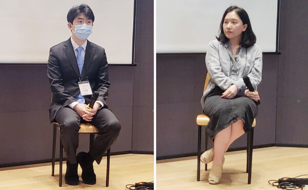 Connecteve CEO Roh Doo-hyeon (left) and Prevenotics CEO Chang Soo-youn expressed confidence in their medical AI products’ success in the same workshop.