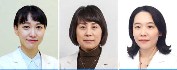 A research team at Samsung Medical Center and Hallym University Sacred Heart Hospital found that online gambling is far more addictive than offline gambling for teenagers. From left are Professors Baek Ji-Hyun and Joung Yoo-sook at Samsung Medical Center, and Oh Yun-hye at Hallym University Sacred Heart Hospital.