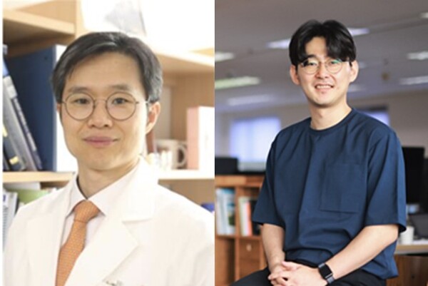 Professor Kim Jeong-whun (left) and Dr. Kim Dae-woo of Seoul National University Bundang Hospital (SNUBH) developed a technology that can detect sleep apnea in real time even in a home environment with various noises using a smartphone. (Credit: SNUBH)