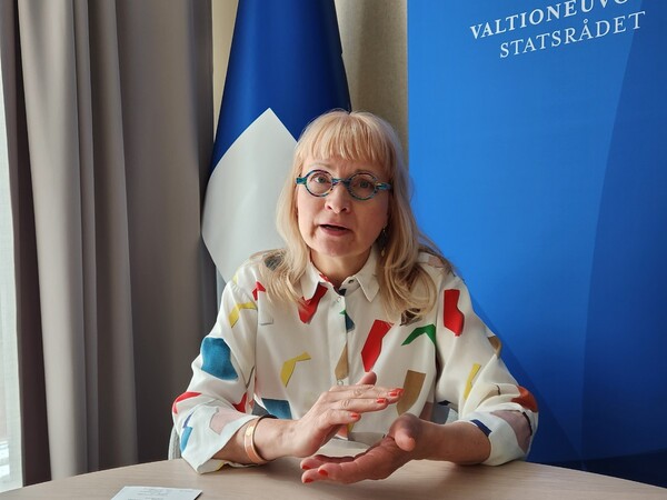 Dr. Päivi Sillanaukee, Special Envoy for Health and Wellbeing at the Ministry of Social Affairs and Health speaks about Finnish healthcare achievements in an interview with Korea Biomedical Review on Tuesday.