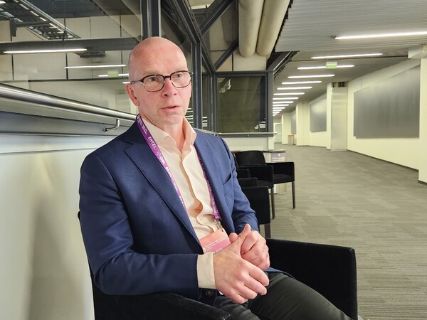 Juha Paakkola, Director of Health Capital Helsinki speaks about Finnish healthcare in an interview with Korea Biomedical Review on Tuesday on the sidelines of Radical Health Festival Helsinki 2023. 