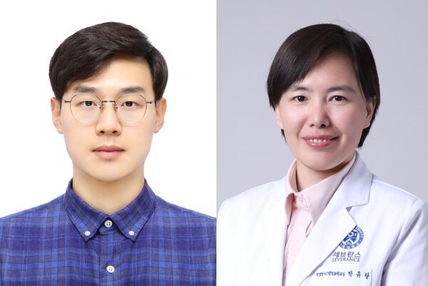 Lecturer Ko Chan-young (left) and Professor Park Yu-rang of the Department of Biomedical Systems Informatics at Yonsei University College of Medicine (YUCM). (Credit: YUCM)