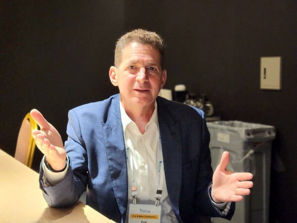 Eyal Zimlichman, Chief Transformation Officer and Chief Innovation Officer at Sheba Medical Center, speaks to Korea Biomedical Review in an interview on the sidelines of the ISQua 2023 conference on Monday. (Credit: KBR)