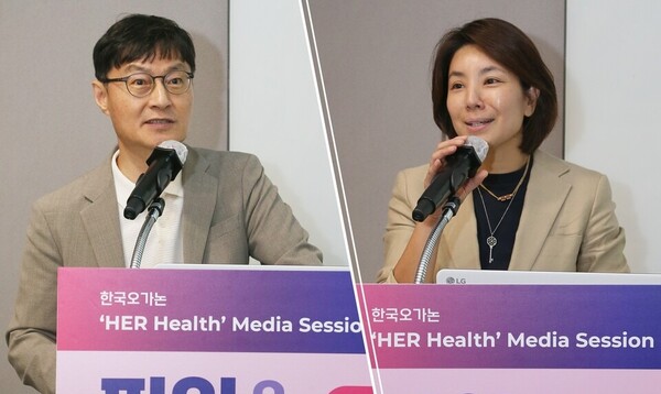 Dr. Kim Sung-hoon (left), a professor of obstetrics and gynecology at Asan Medical Center, and Koo Hwa-sun, director of Best of Me Women's Clinic