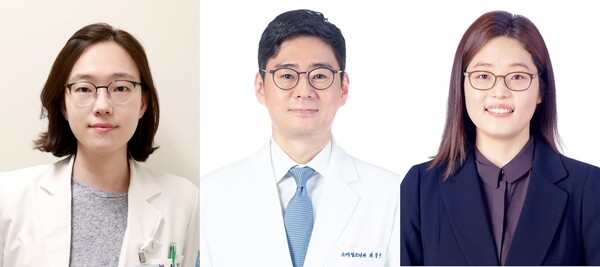 From left, Professors Jung Young-hwa, Choi Chang-won, and Yoo Soo-young at the Department of Pediatrics of SNUBH (Credit: SNUBH)