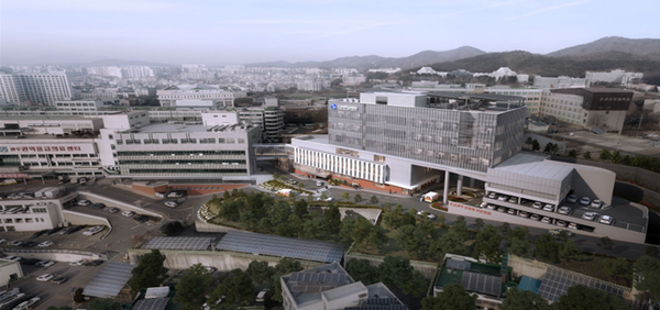 A bird’s eye view of the Jeolla Provincial Infectious Disease Hospital to be built at Chosun University Hospital (Courtesy of KDCA)