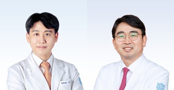 Jeon Jae-hyun (left), Professor of Thoracic and Cardiovascular Surgery at SNUBH, and Kim Kwhan-mien, Professor of Thoracic and Cardiovascular Surgery at SNUBH (Credit: SNUBH)