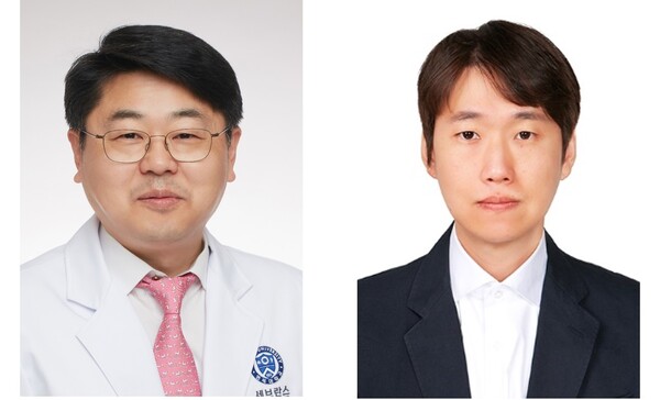 Joung Bo-young (left), Professor of Cardiology at Severance Hospital, Park Han-jin (right), Cardiology Doctor at Severance Hospital. (Credit: Severance Hospital)