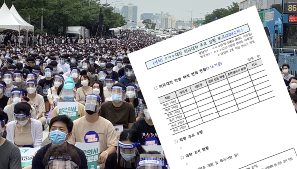The government is controversially requesting personal information of student representatives of 40 medical schools that decided to take an alliance leave of absence. (Credit: Korea Biomedical Review)