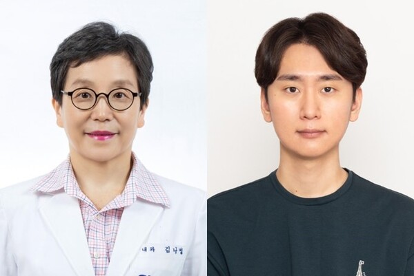 Professor Kim Na-young (left) at the Department of Internal Medicine of Seoul National University Bundang Hospital (SNUBH) and Kim Ji-hyun, MD, a fellow at SNUBH and the first author of the study.  (Credit: SNUBH)