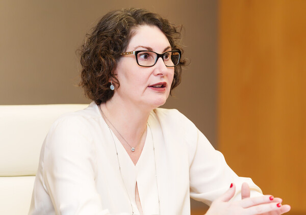 Ingrid A. Mayer, vice president of global clinical strategy for breast and gynecologic cancer at AstraZeneca, emphasizes the need to recognize innovative drug pricing during a recent interview with Korea Biomedical Review.