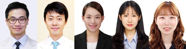From left, Professor Myung Woo-jae at SNUBH, Professor Won Hong-hee at Samsung Medical Center, and researchers Kim Hye-jin, Ahn Ye-eun, and Yoon Ju-hyun (Courtesy of SNUBH)